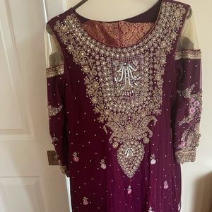 Heavy Pakistani peplum suit